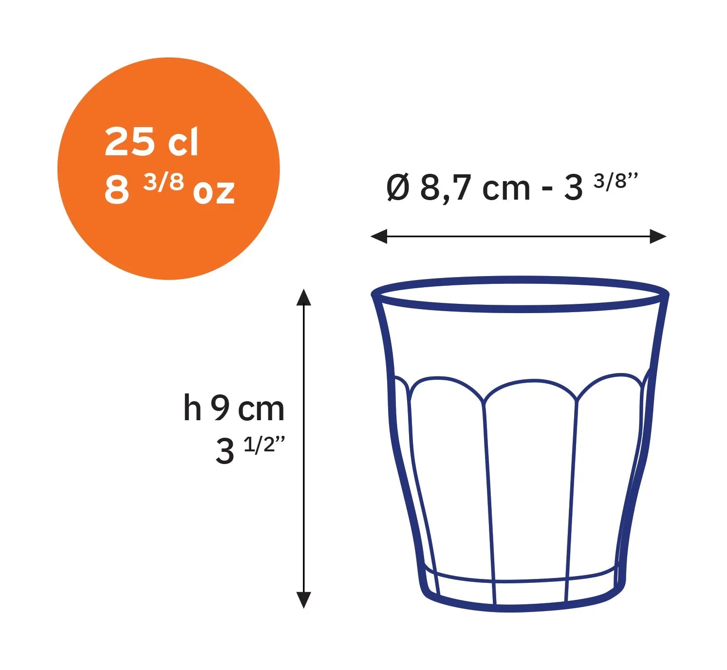 Plum Glass Tumbler - Set of 4