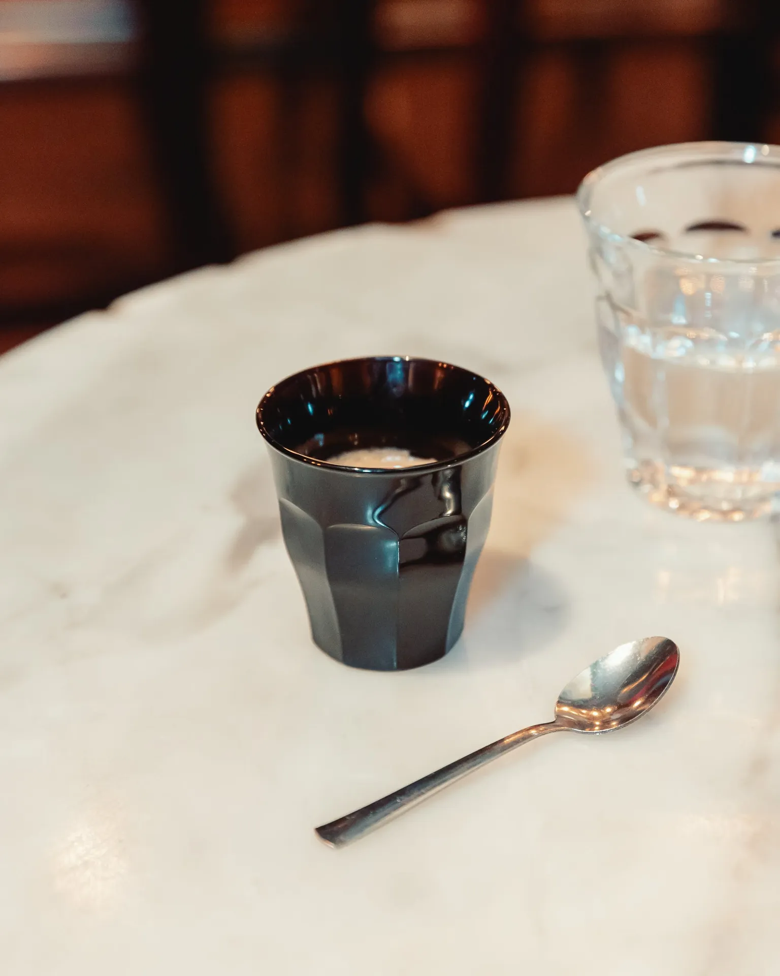 Black Glass Tumbler - Set of 6